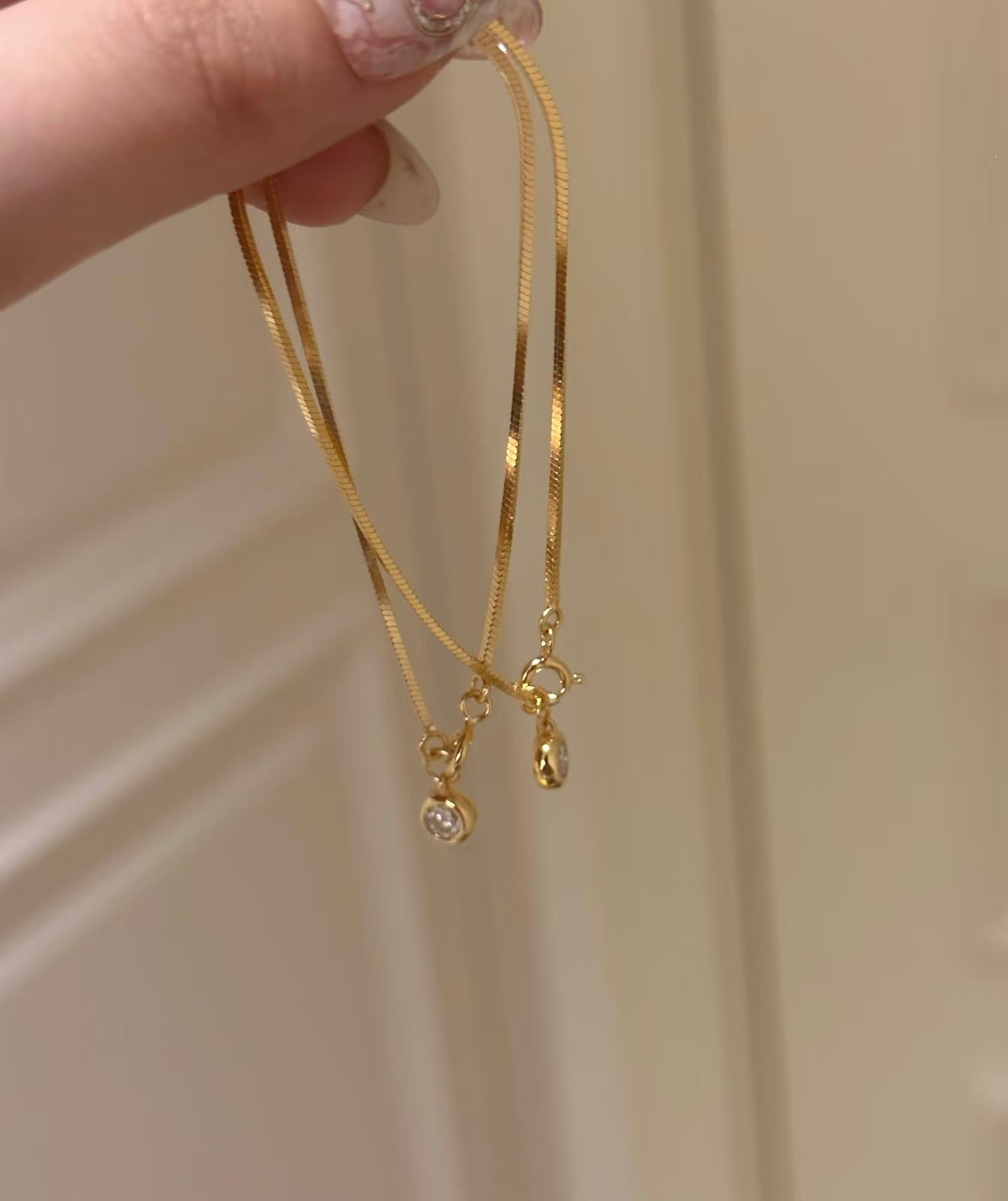 Snake Bone Bubble Chain Bracelet | Rose Gold Plated Sterling Silver - Lunelle Atelier