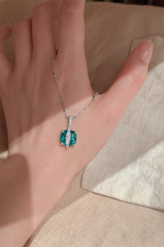 Malta Blue Overlay Pendant Necklace - Lunelle Atelier