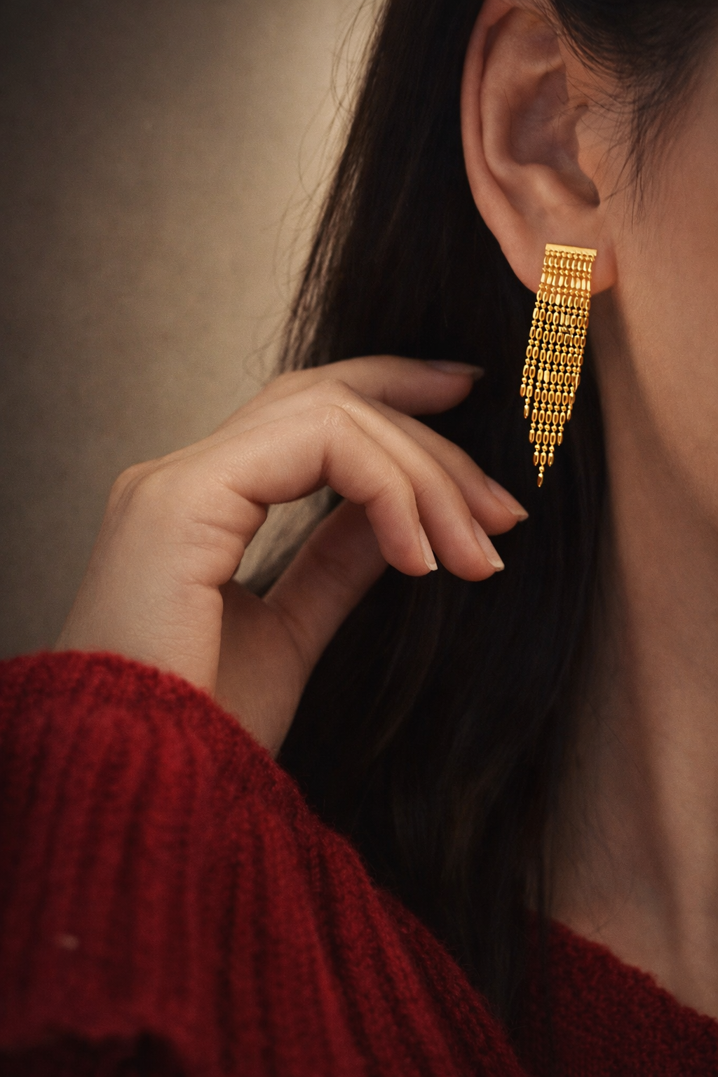 Liquid Gold Stream Earrings | 18K Gold Plated Sterling Silver