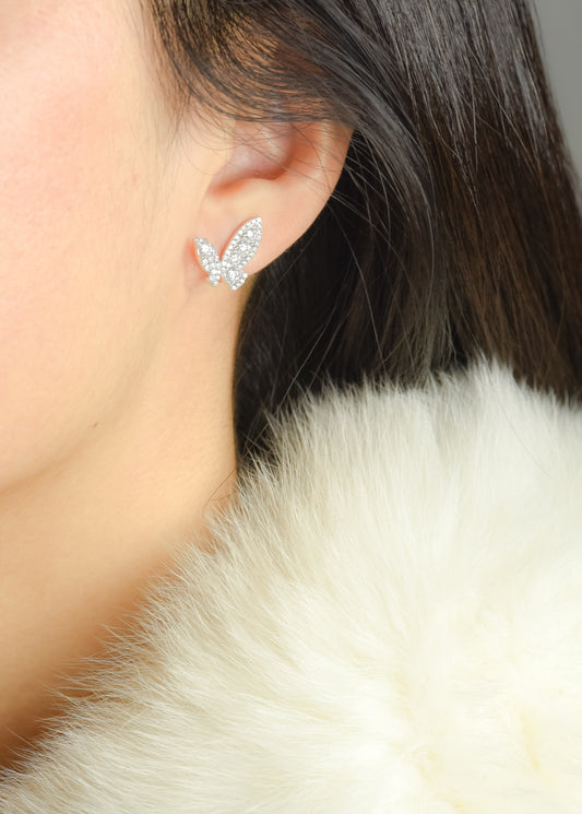 Lumière Butterfly Moissanite Earrings - Lunelle Atelier