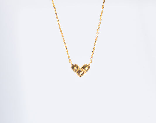 Citrus Kiss Heart Necklace - Lunelle Atelier