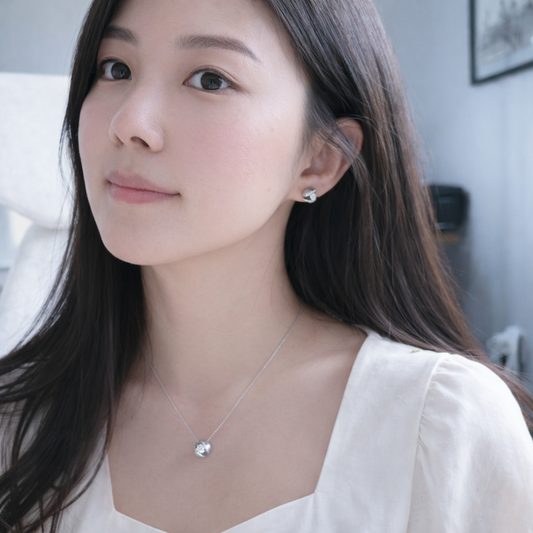 Orbit Guardian Earrings | Rhodium-Plated Sterling Silver - Lunelle Atelier