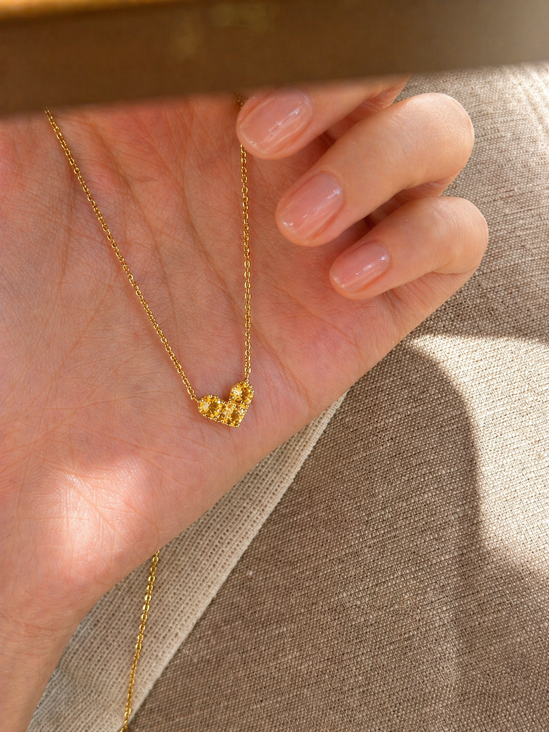 Citrus Kiss Heart Necklace - Lunelle Atelier