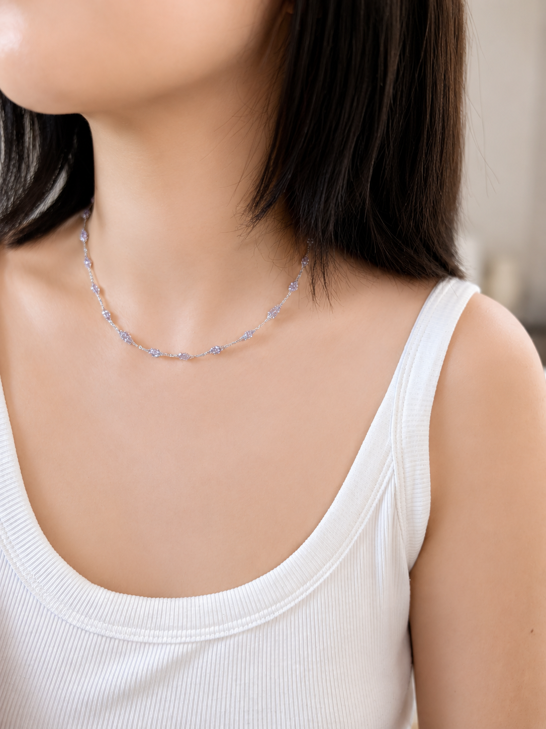 Veil of Light Necklace | Sterling Silver