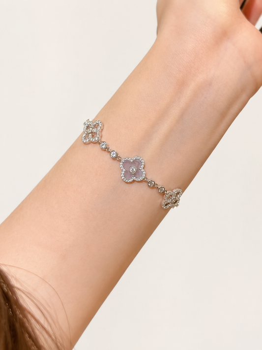 Lavender Petal Chalcedony Bracelet - Lunelle Atelier