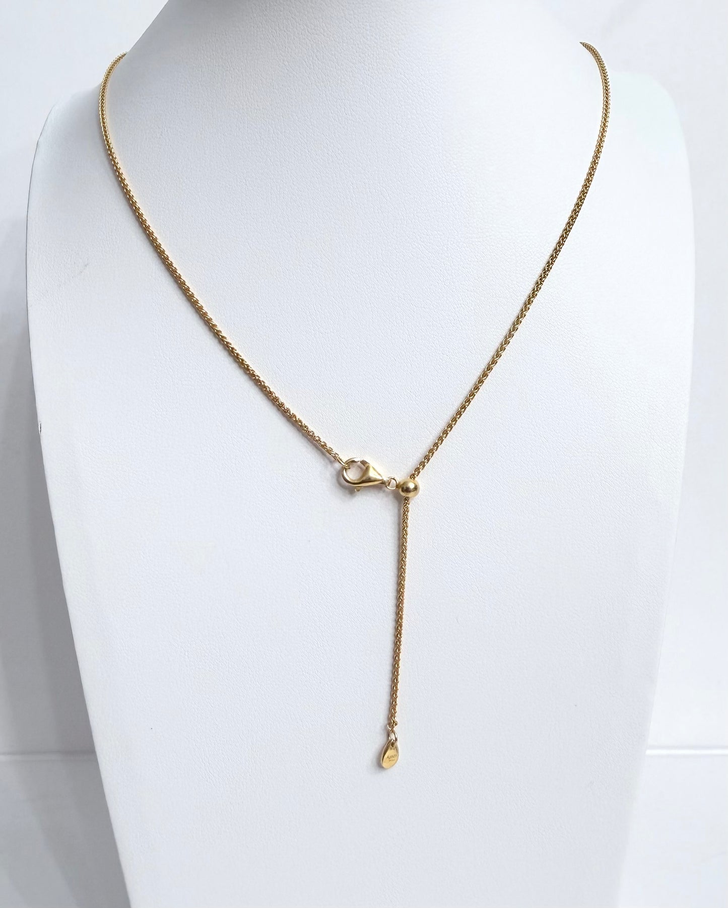 Wandering Feather Brushed Finish Pendant Necklace | Gold Finish