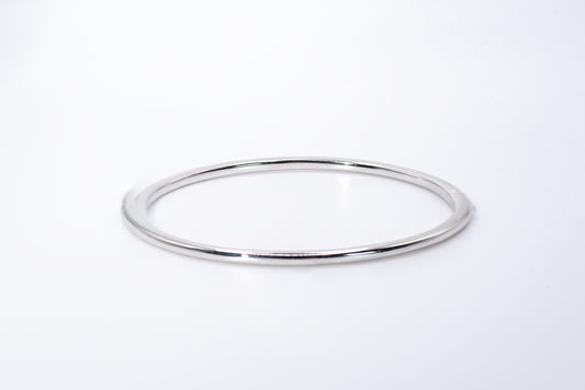 Half-Pavé Whispering Bangle - Lunelle Atelier