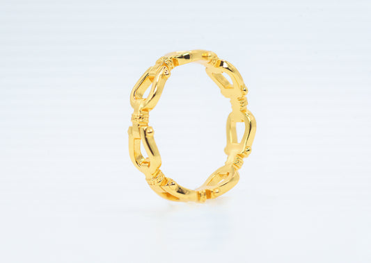 Buckle Ring | 18K Gold Plated Sterling Silver - Lunelle Atelier