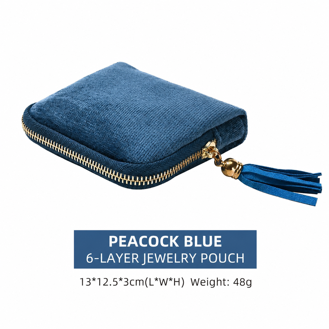 Lunelle Jewelry Pouch with 6 Compartment Storage - Lunelle Atelier