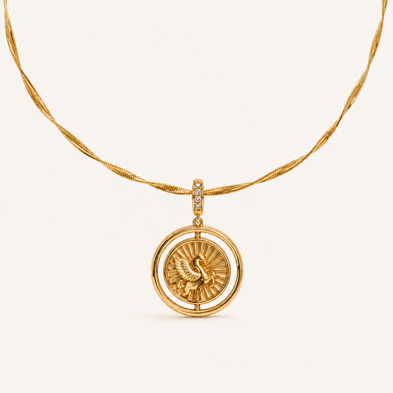 Aurelia Pegasus Collar Necklace - Lunelle Atelier