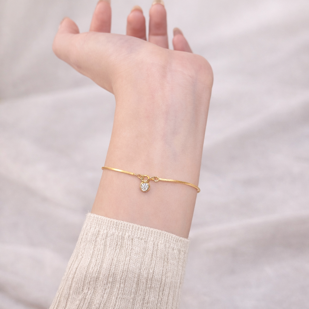 Snake Bone Bubble Chain Bracelet | Rose Gold Plated Sterling Silver - Lunelle Atelier