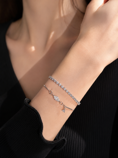 Marquise Grace Snake Chain Bracelet