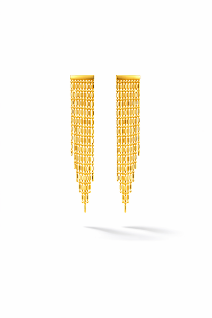 Liquid Gold Stream Earrings | 18K Gold Plated Sterling Silver