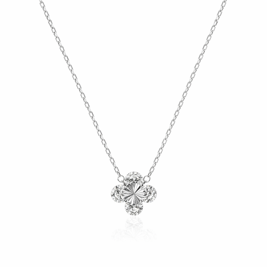 Clover Spark Necklace | Sterling Silver - Lunelle Atelier