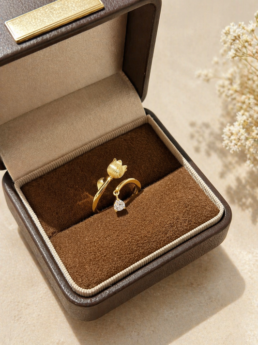 Lily of Light Adjustable Ring - Lunelle Atelier