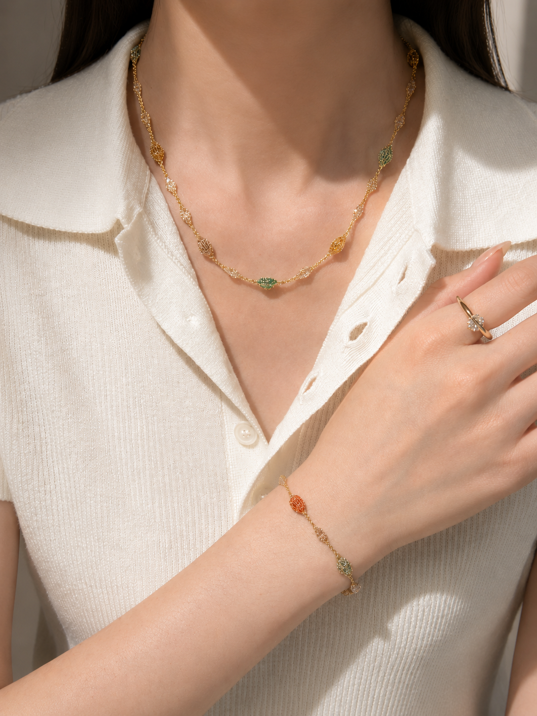 Veil of Light Necklace | Sterling Silver - Lunelle Atelier