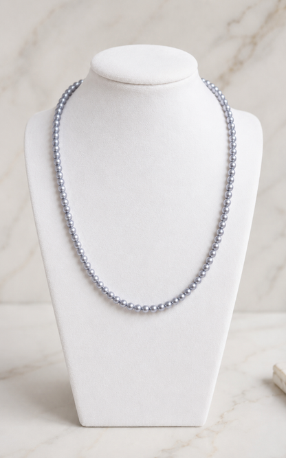Akoya Gray Freshwater Pearl Necklace | Sterling Silver