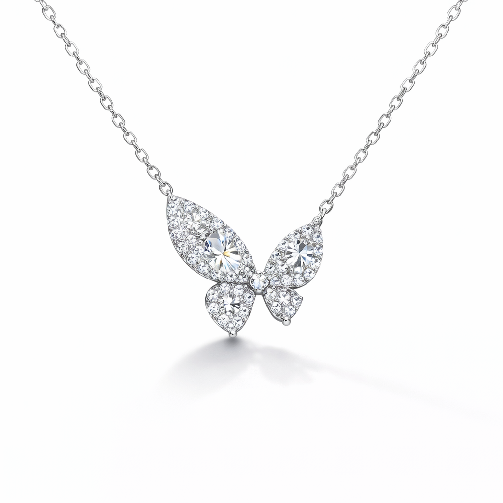 Lumière Butterfly Moissanite Necklace