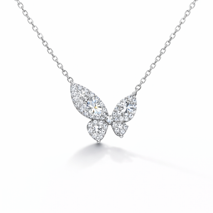 Lumière Butterfly Moissanite Necklace