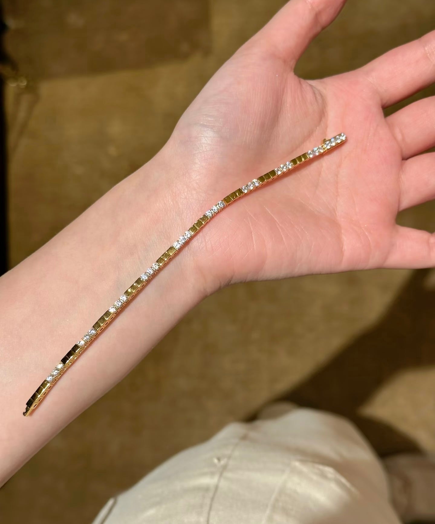 Modern Bar Tennis Bracelet