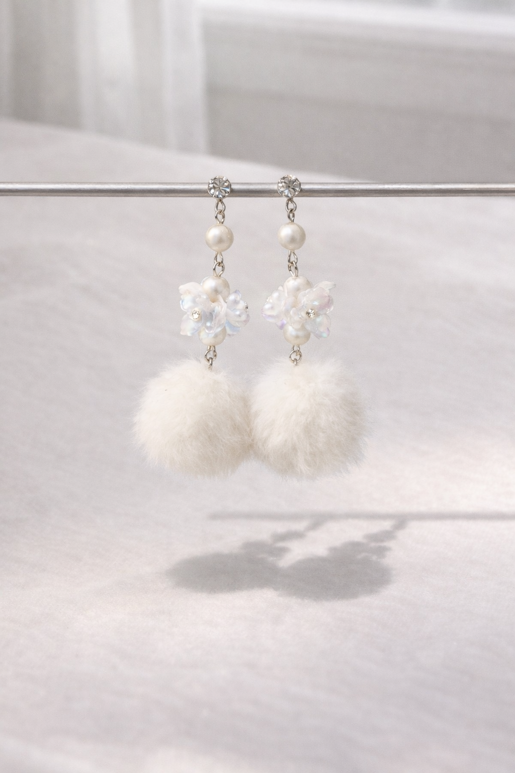 Soft Bloom Pom Pom Earrings - Lunelle Atelier