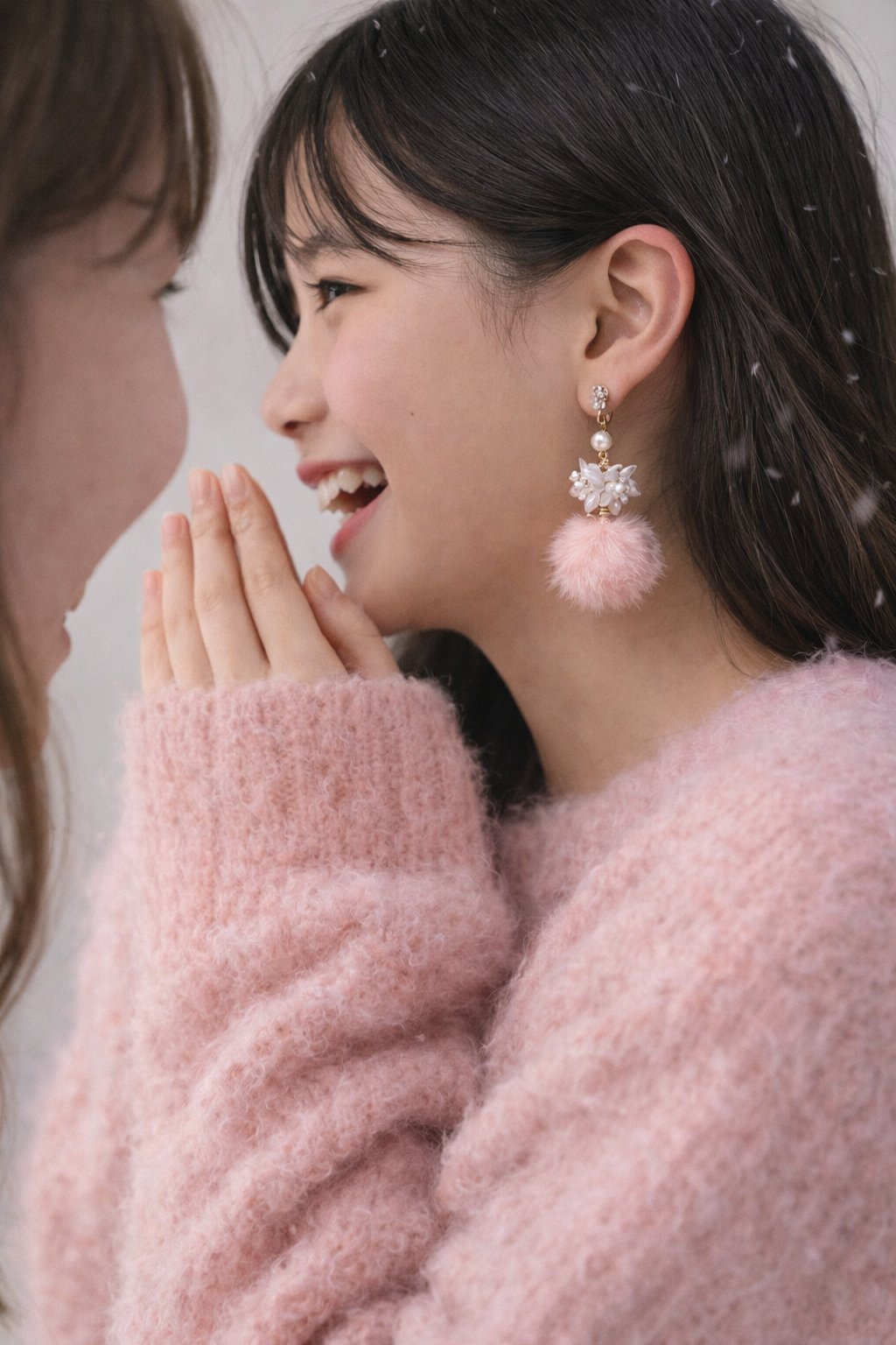 Soft Bloom Pom Pom Earrings - Lunelle Atelier