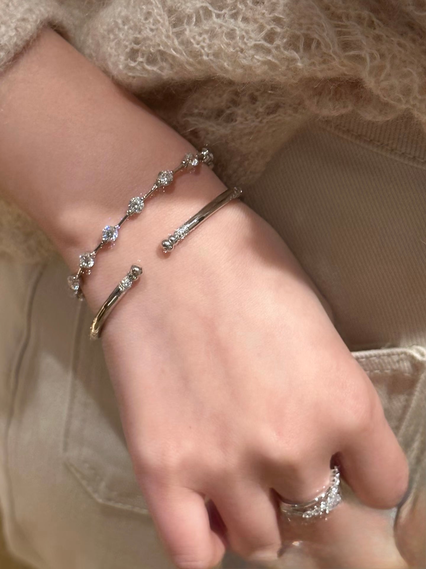 Slim Open Chime Bangle - Lunelle Atelier