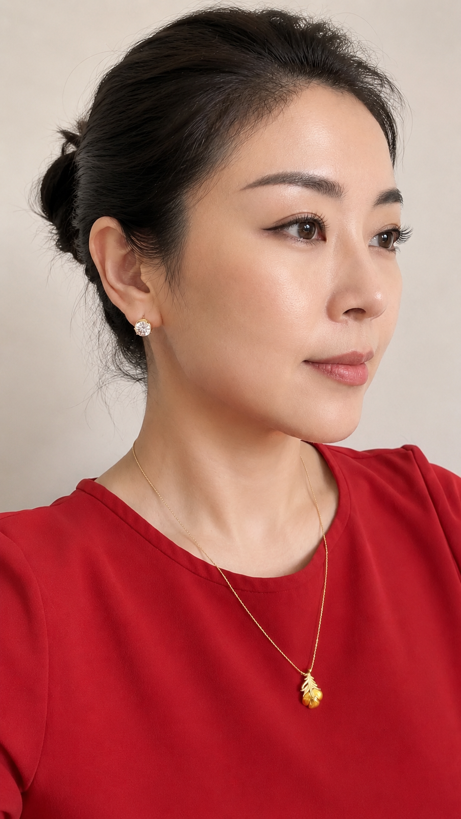 Floating Moissanite Ear Huggies | 18K Gold Plated - Lunelle Atelier
