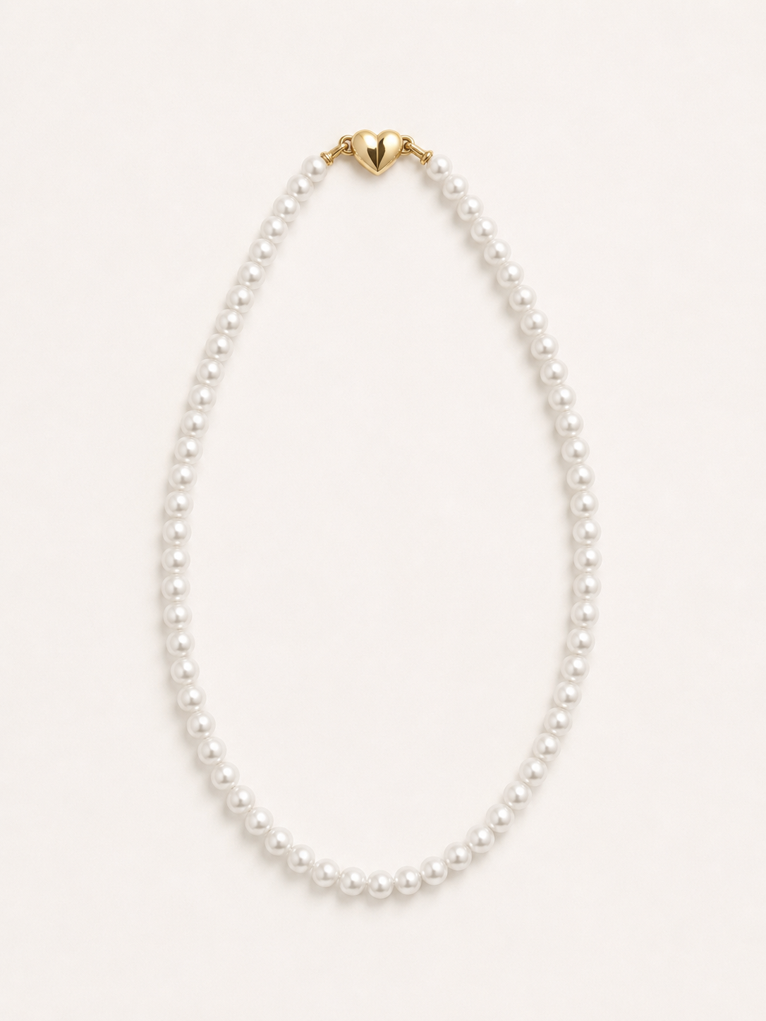Aurora Freshwater Pearl Necklace | Heart Magnetic Clasp - Lunelle Atelier