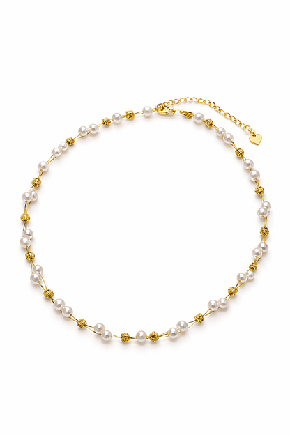 Woven Pearl Necklace - Lunelle Atelier