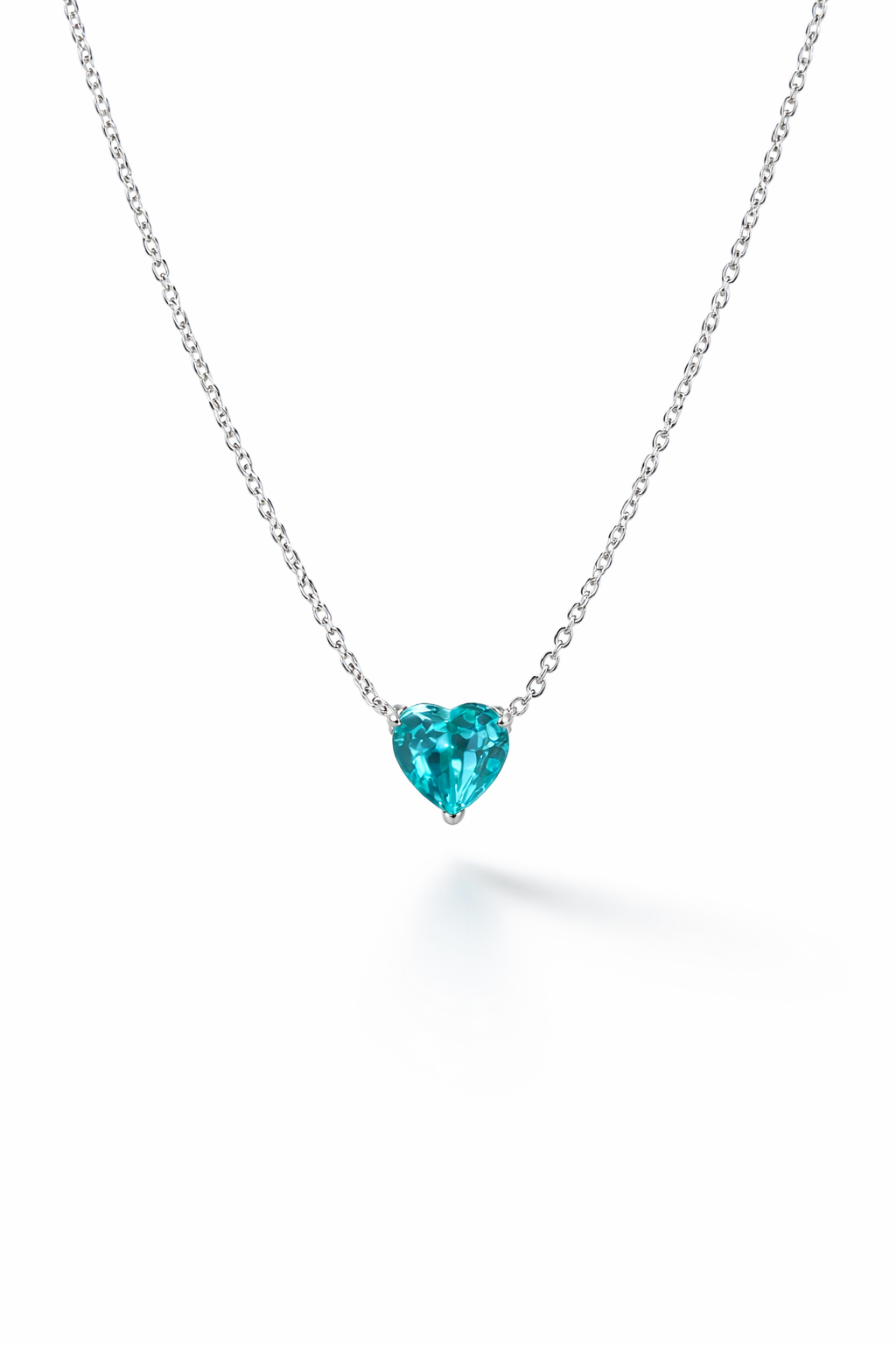 Paraiba Heart Glow Necklace - Lunelle Atelier