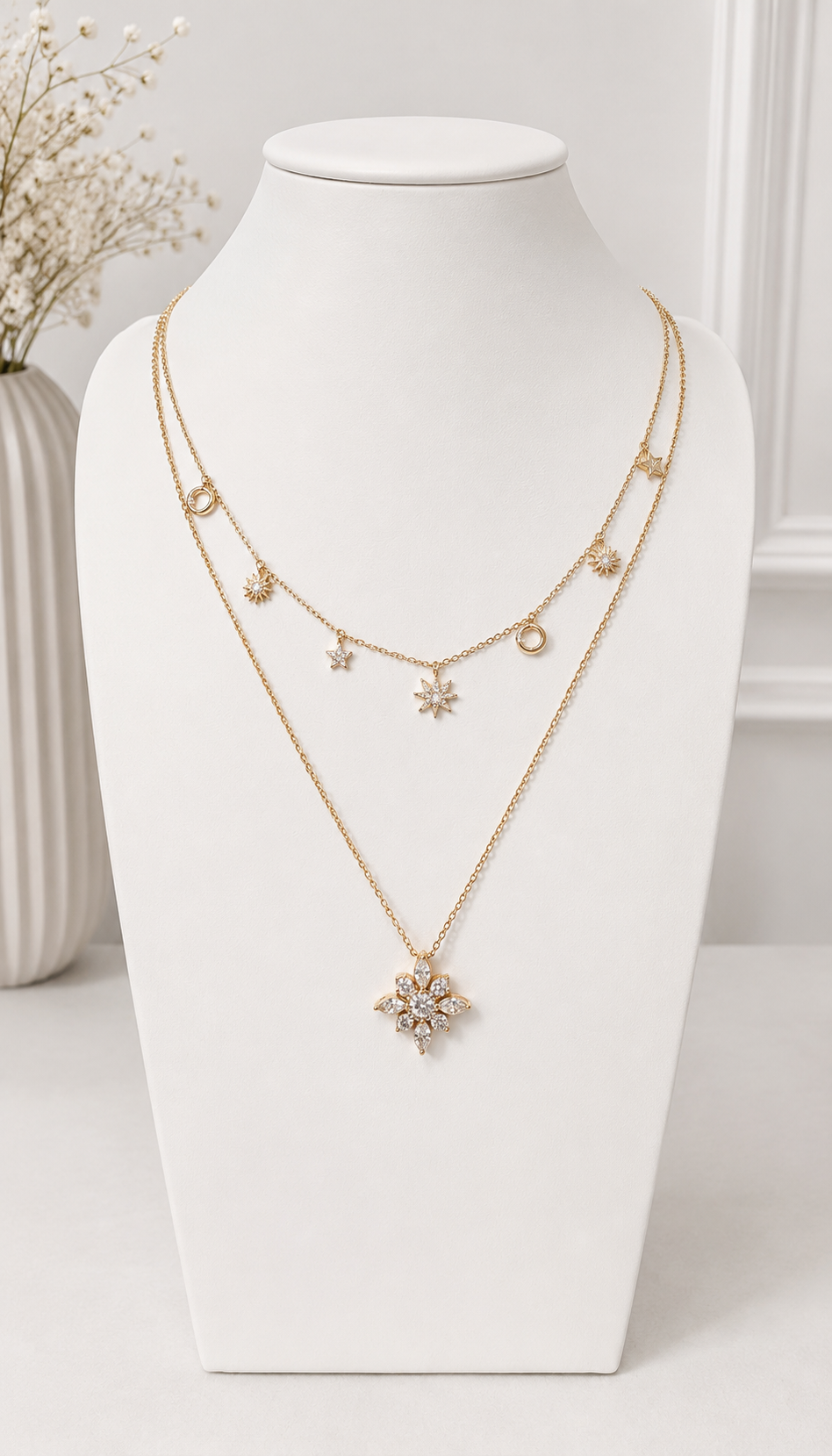 Starlume Snowflake Necklace - Lunelle Atelier