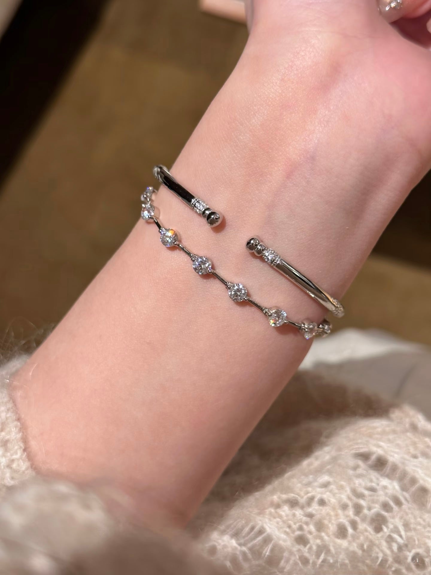 Slim Open Chime Bangle - Lunelle Atelier