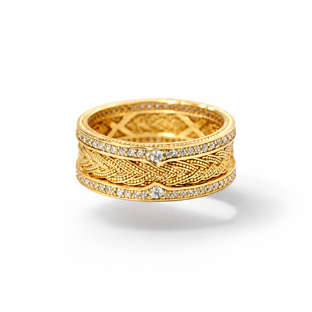 Aura of Grain Ring | 18K Gold Plated Sterling Silver