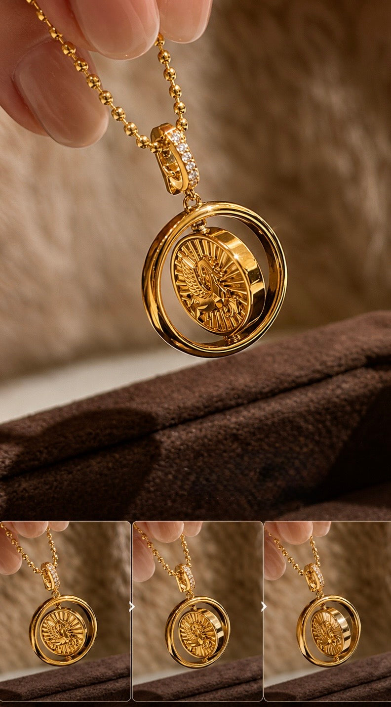 Aurelia Pegasus Collar Necklace - Lunelle Atelier