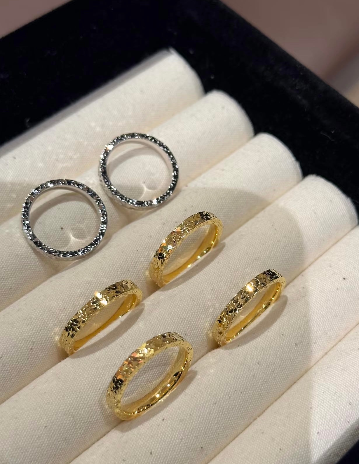 Diamond Dust Textured Ring - Lunelle Atelier