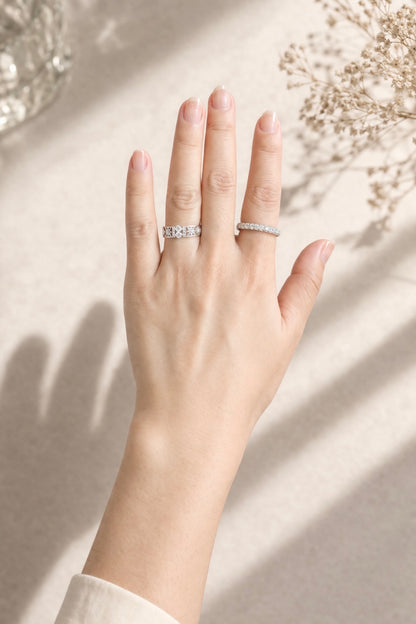 Starlit Moon Ring - Lunelle Atelier