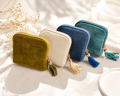 Lunelle Jewelry Pouch with 6 Compartment Storage - Lunelle Atelier