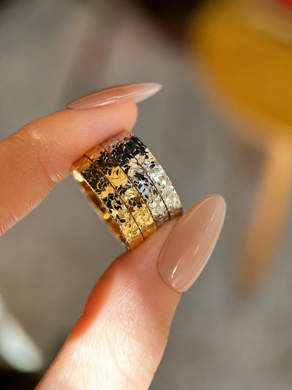 Diamond Dust Textured Ring - Lunelle Atelier