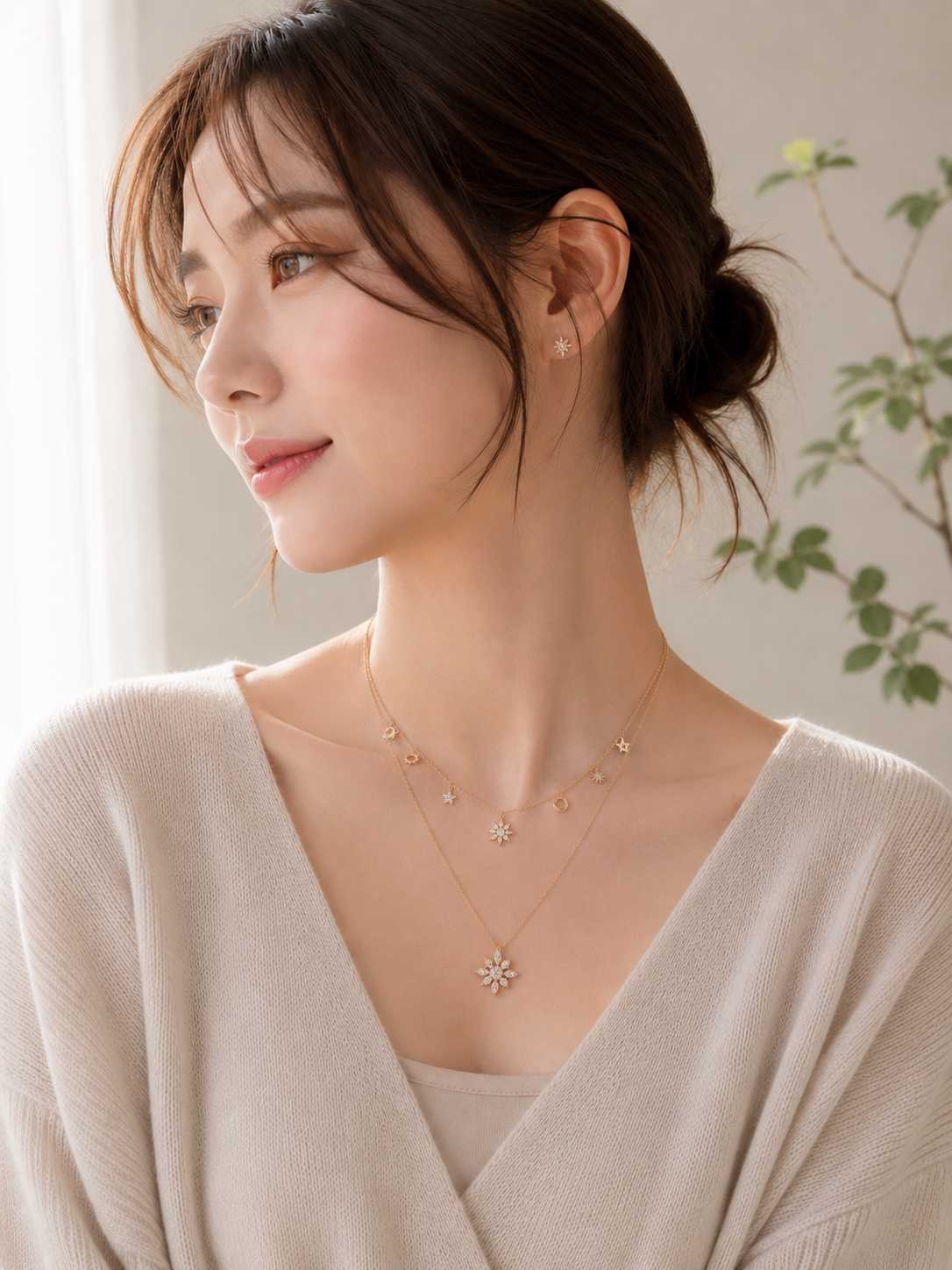 Starlume Snowflake Necklace - Lunelle Atelier