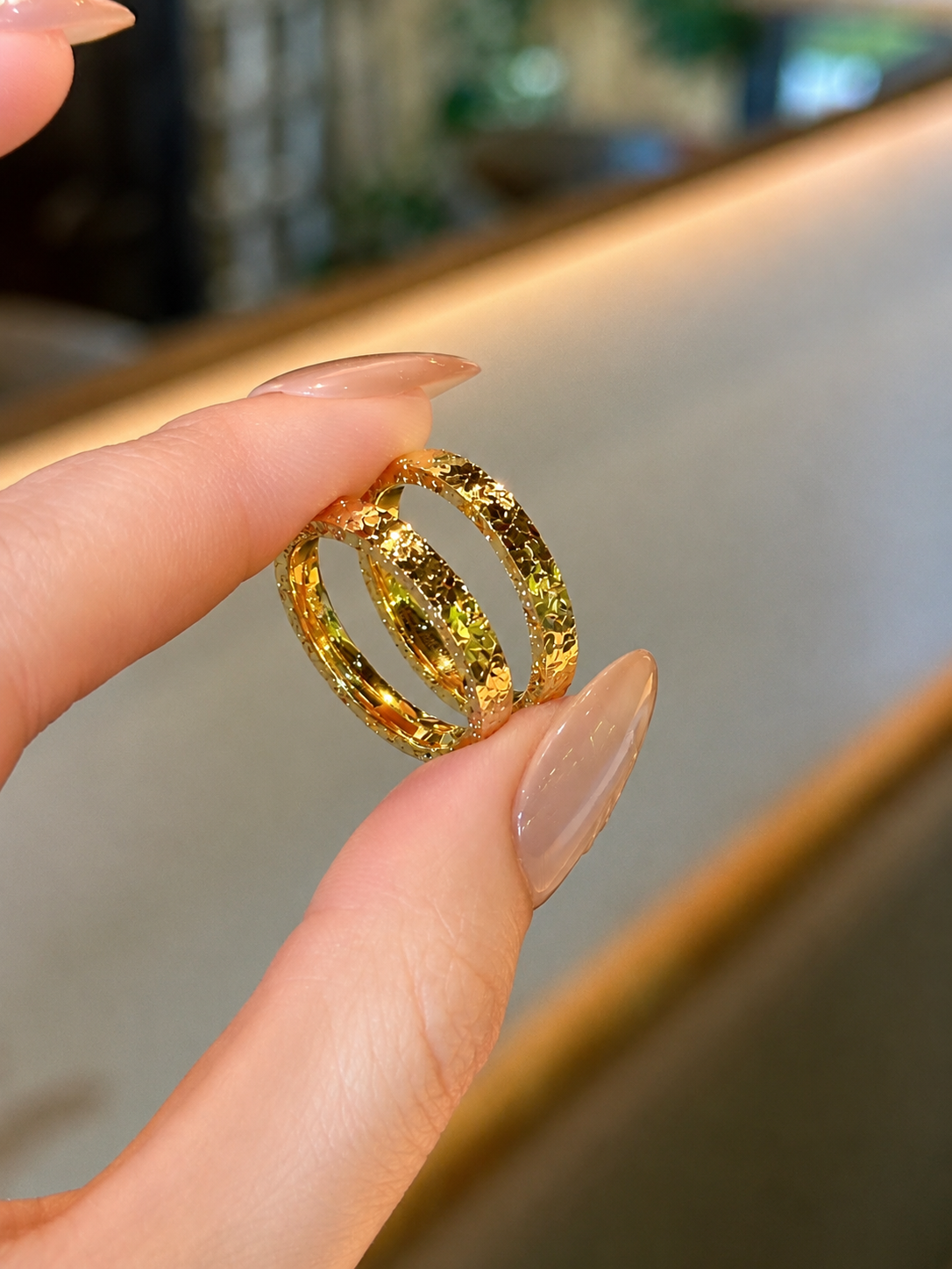 Diamond Dust Textured Ring - Lunelle Atelier