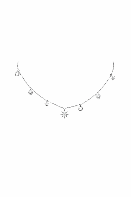 Celestial Drizzle Moissanite Necklace - Lunelle Atelier