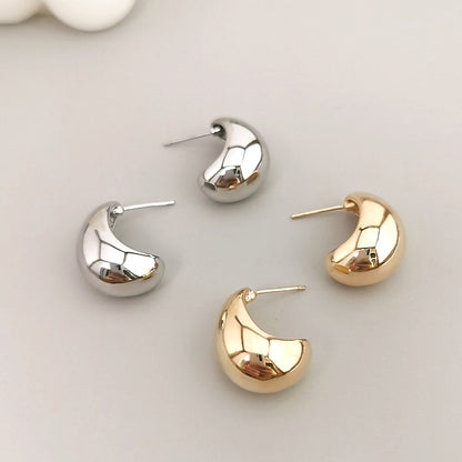 Sculpted Dome Hoop Earrings