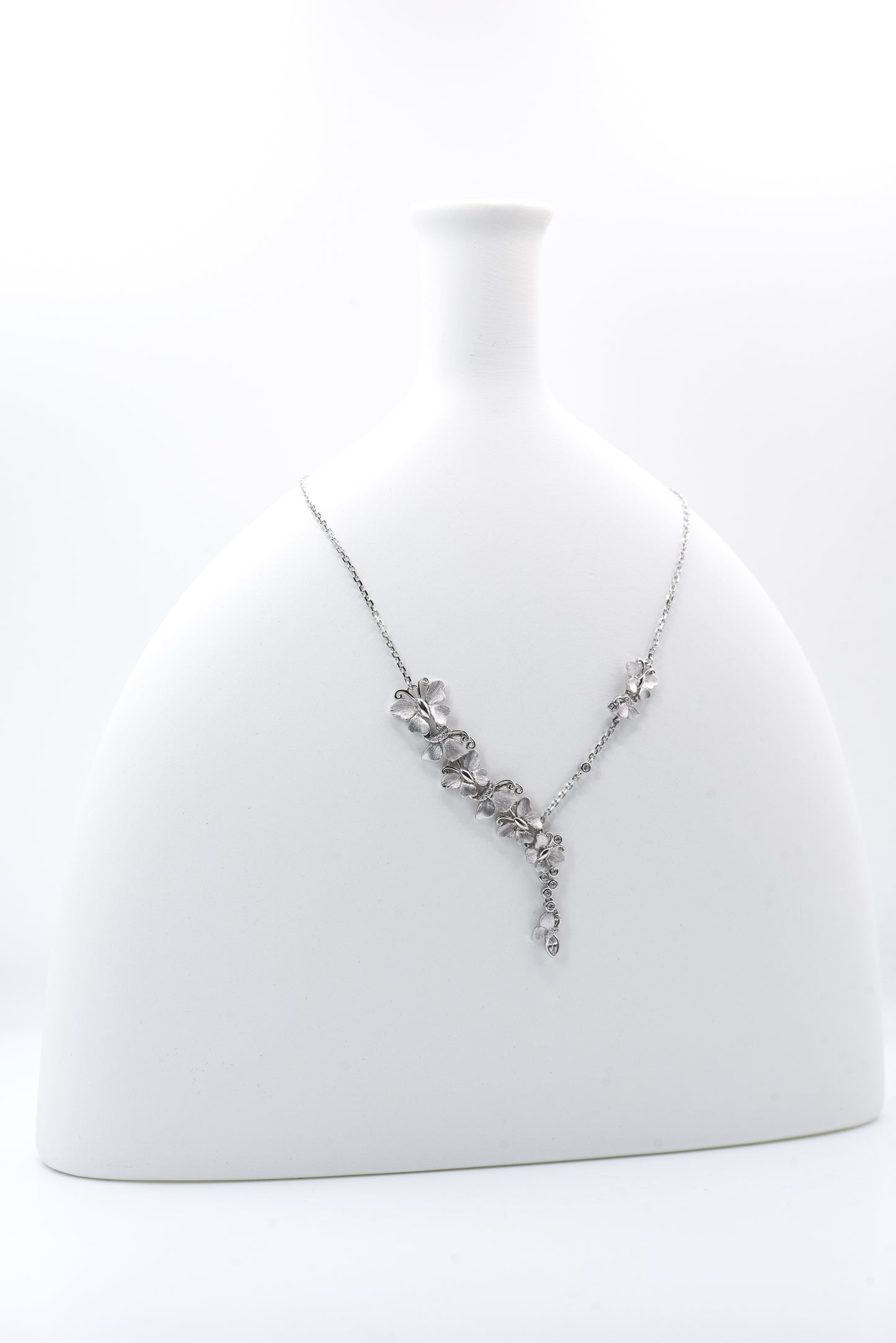 Butterfly Flutter Brushed Necklace - Lunelle Atelier