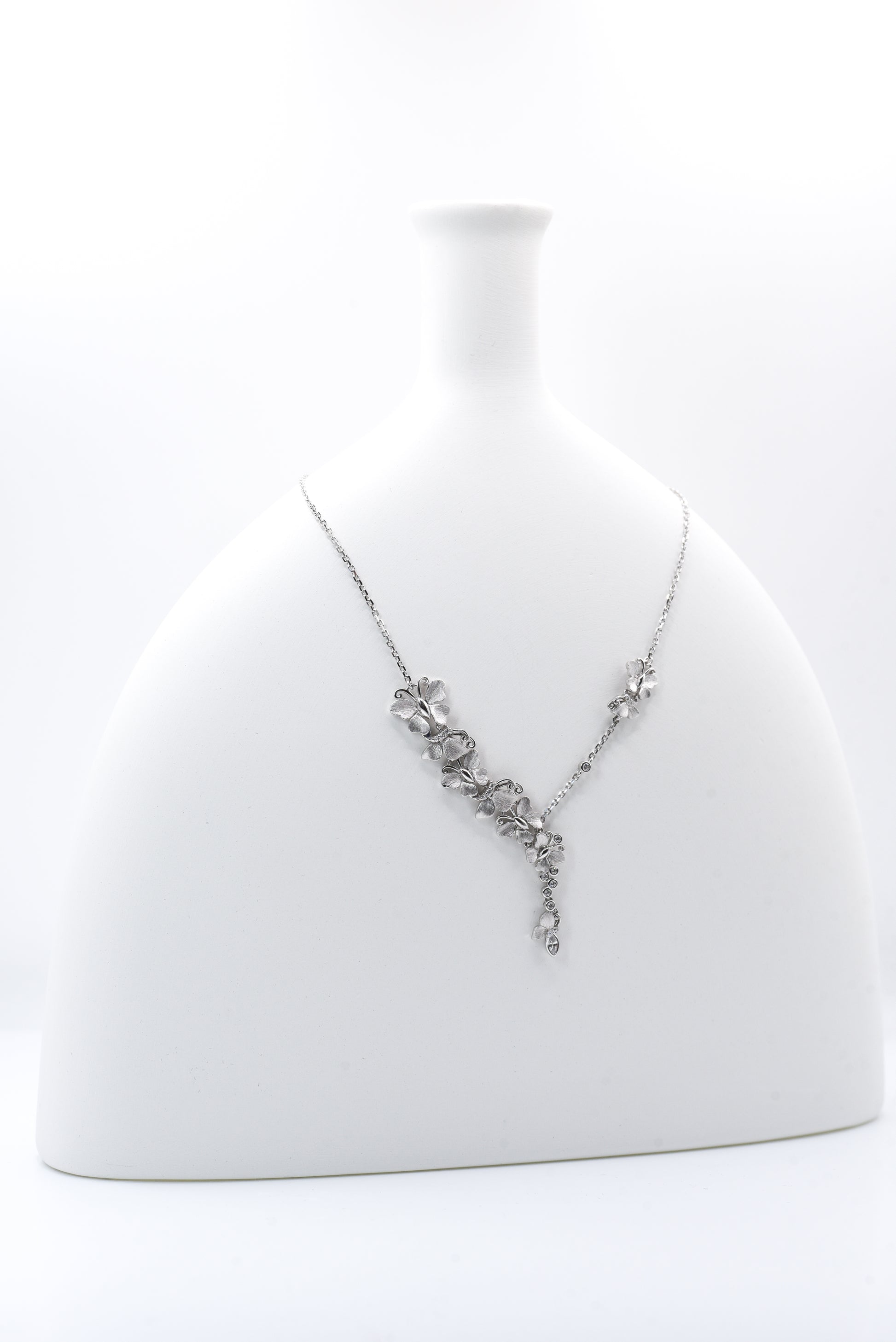 Butterfly Flutter Brushed Necklace - Lunelle Atelier
