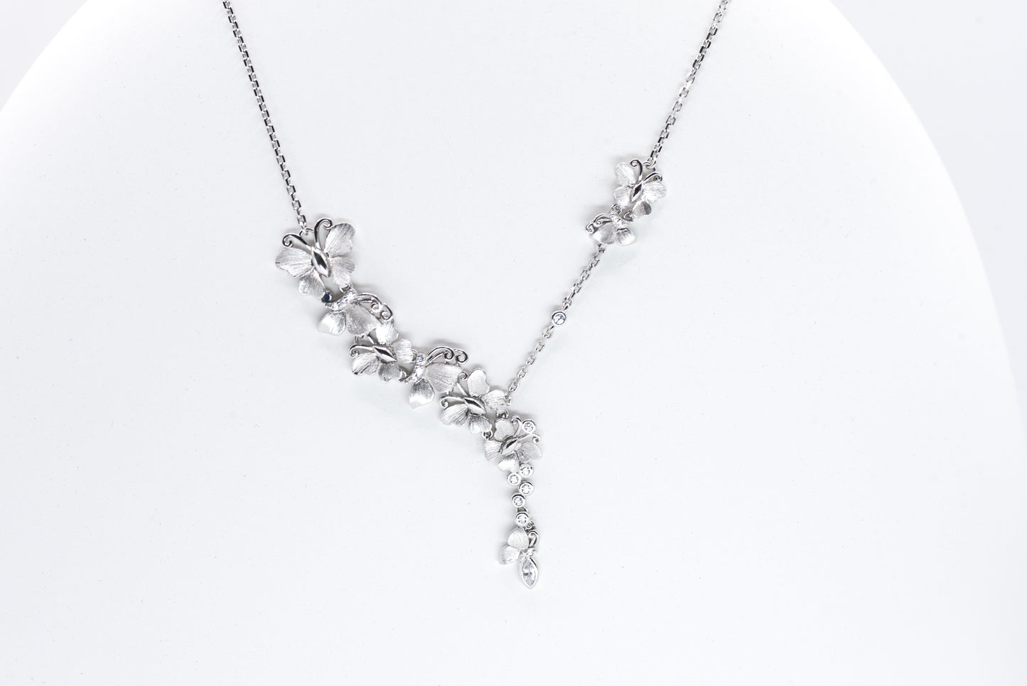 Butterfly Flutter Brushed Necklace - Lunelle Atelier