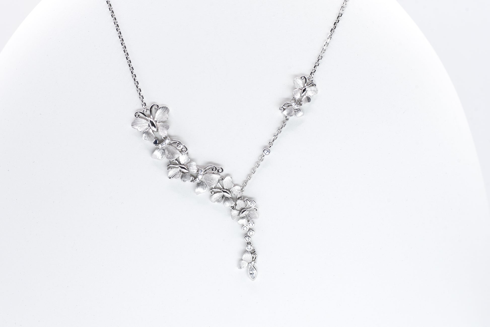 Butterfly Flutter Brushed Necklace - Lunelle Atelier