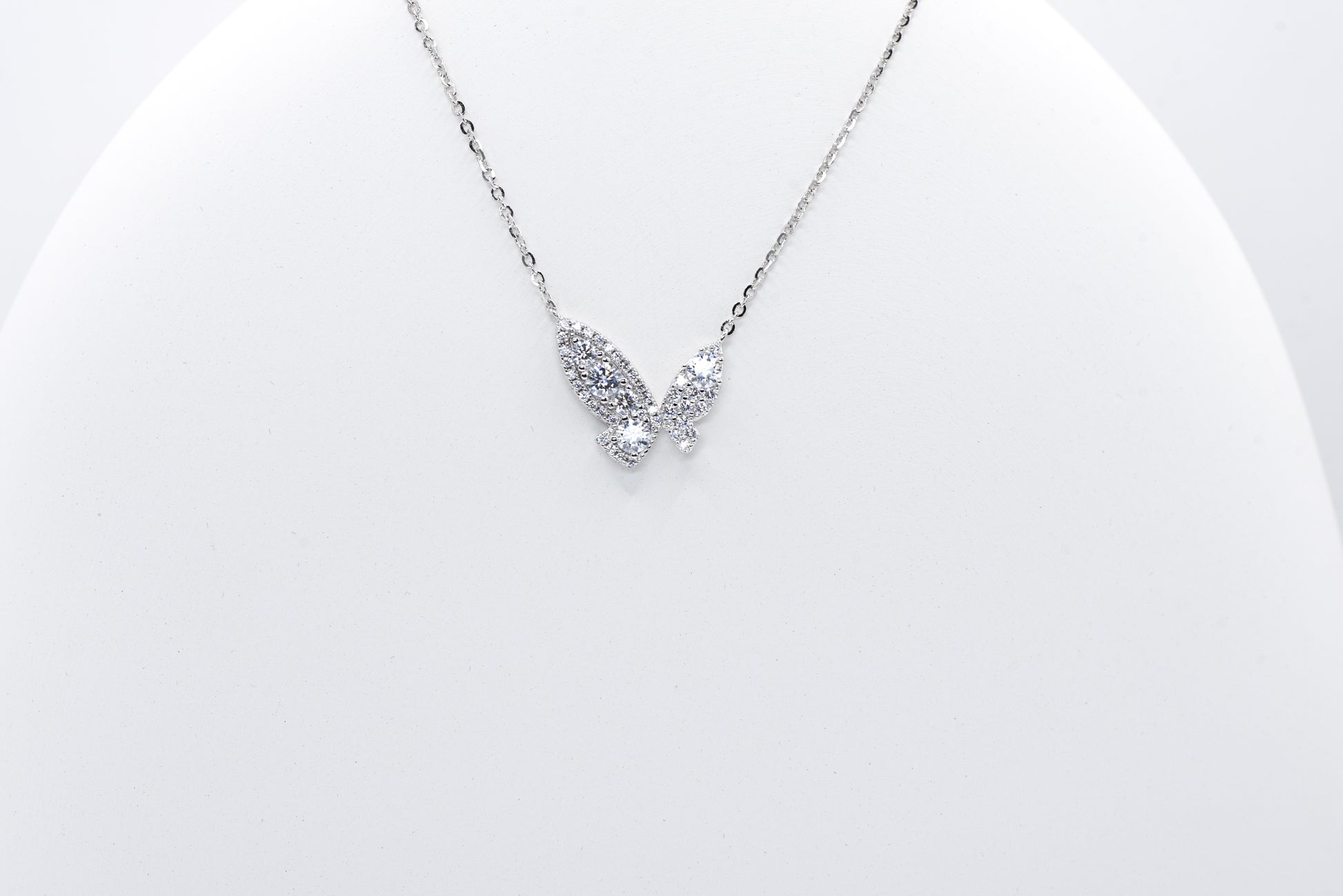 Lumière Butterfly Moissanite Necklace - Lunelle Atelier