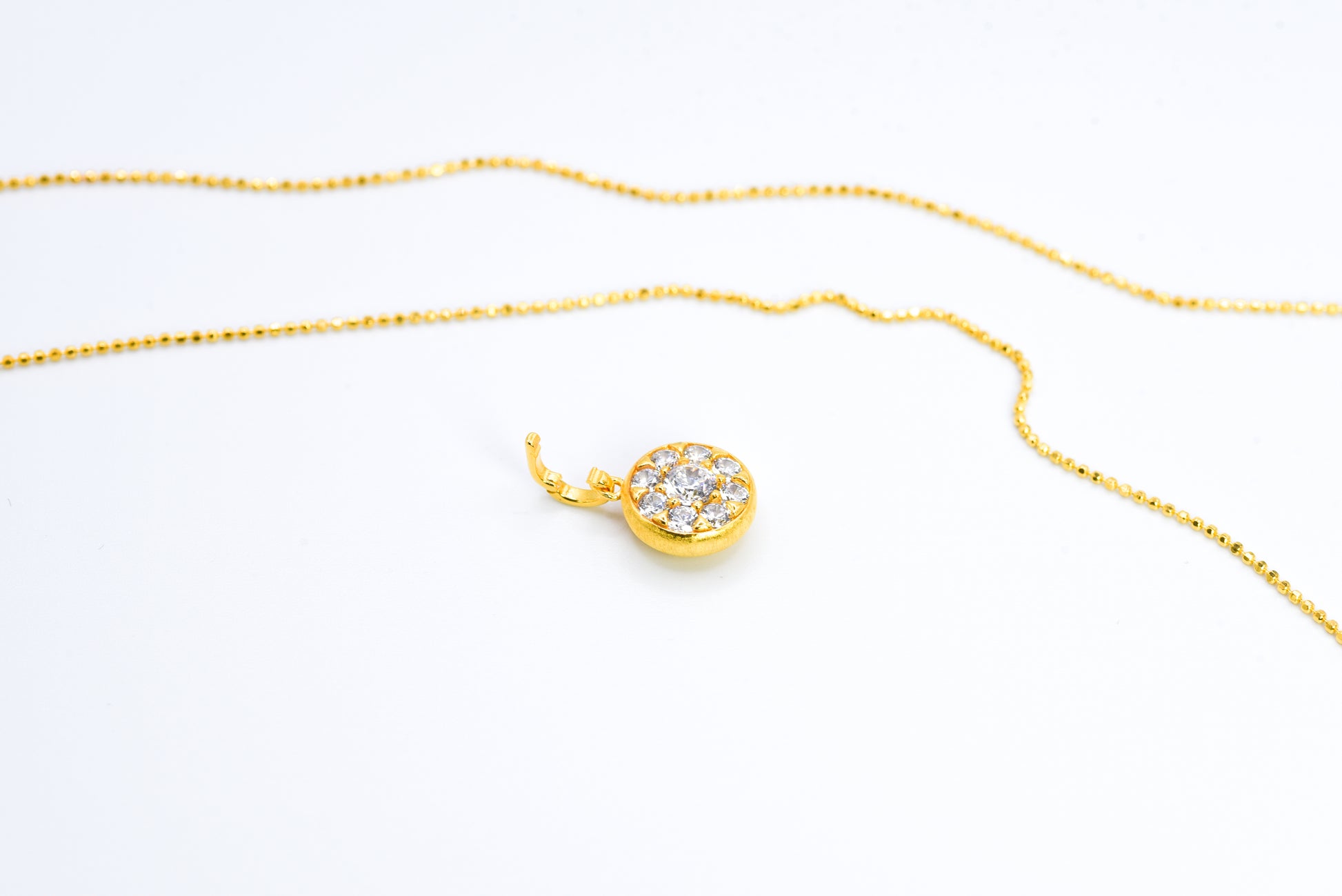 Little Solé Reversible Necklace, Yellow Gold - Lunelle Atelier