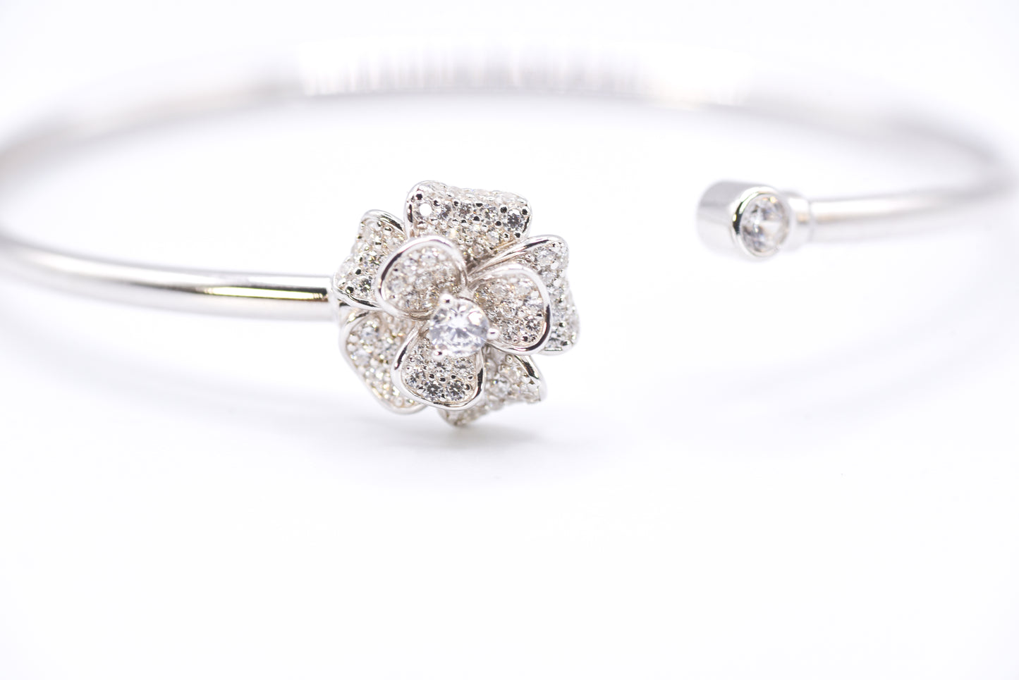 Camellia Bloom Bangle - Lunelle Atelier